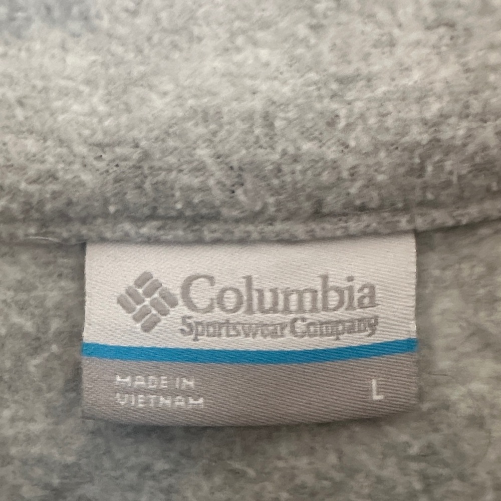 Columbia Light Gray Fleece Jacket - Picture 2 of 2